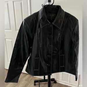 Campagnie Internationale Express Boys Large Faux Leather Jacket